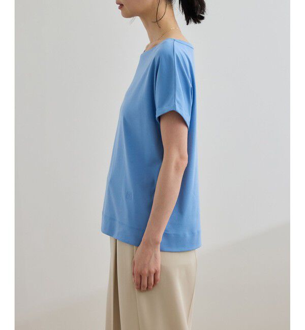 ROPE「【洗える】スーピマコットン アームレットＴシャツ」|Tシャツ・カットソー|