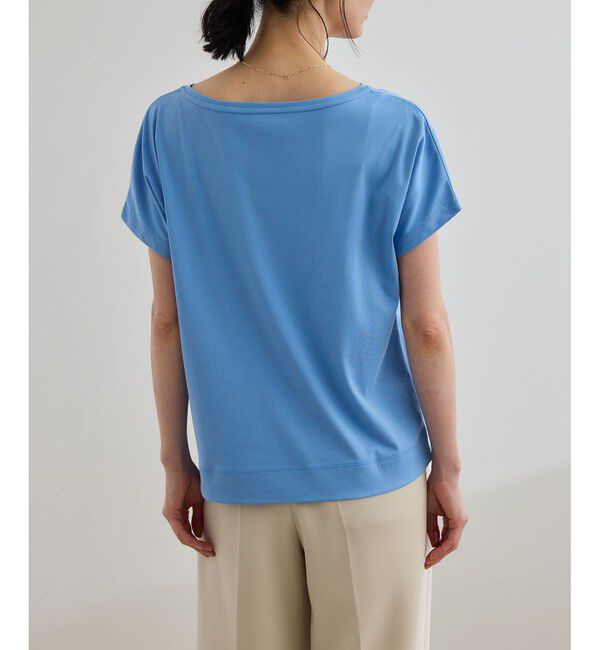 ROPE「【洗える】スーピマコットン アームレットＴシャツ」|Tシャツ・カットソー|