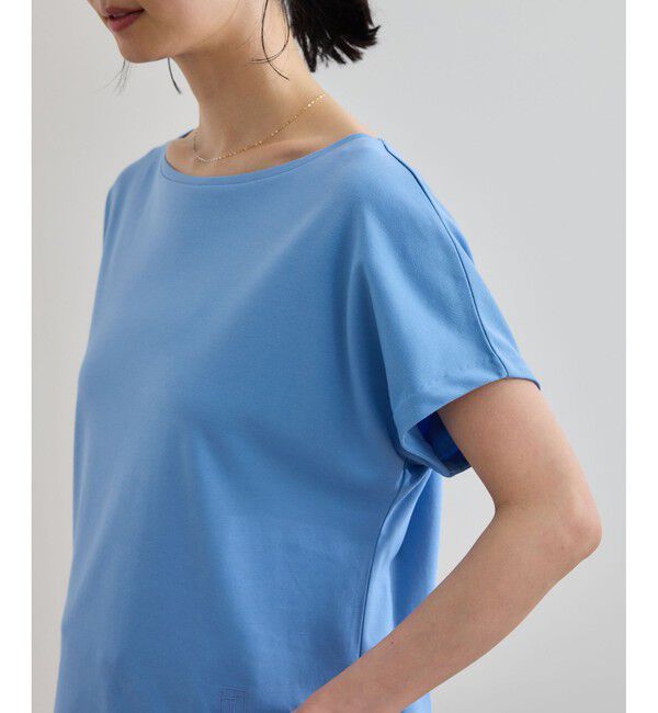 ROPE「【洗える】スーピマコットン アームレットＴシャツ」|Tシャツ・カットソー|