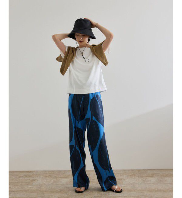 ROPE「【洗える】スーピマコットン アームレットＴシャツ」|Tシャツ・カットソー|