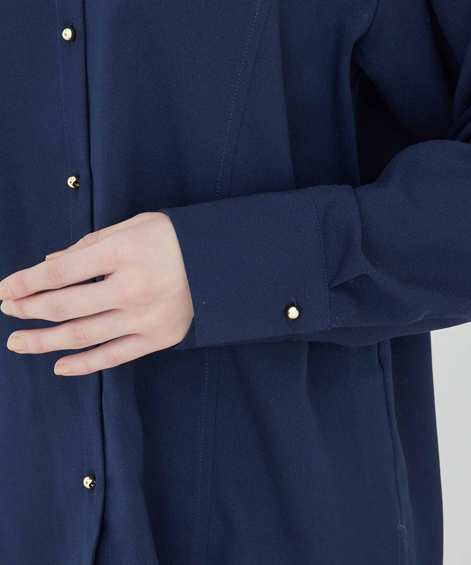 vis-a-vis「【WEB限定】【SET】キラッと釦ブラウス＆テーパードパンツセット【sustainable】」|シャツ・ブラウス|