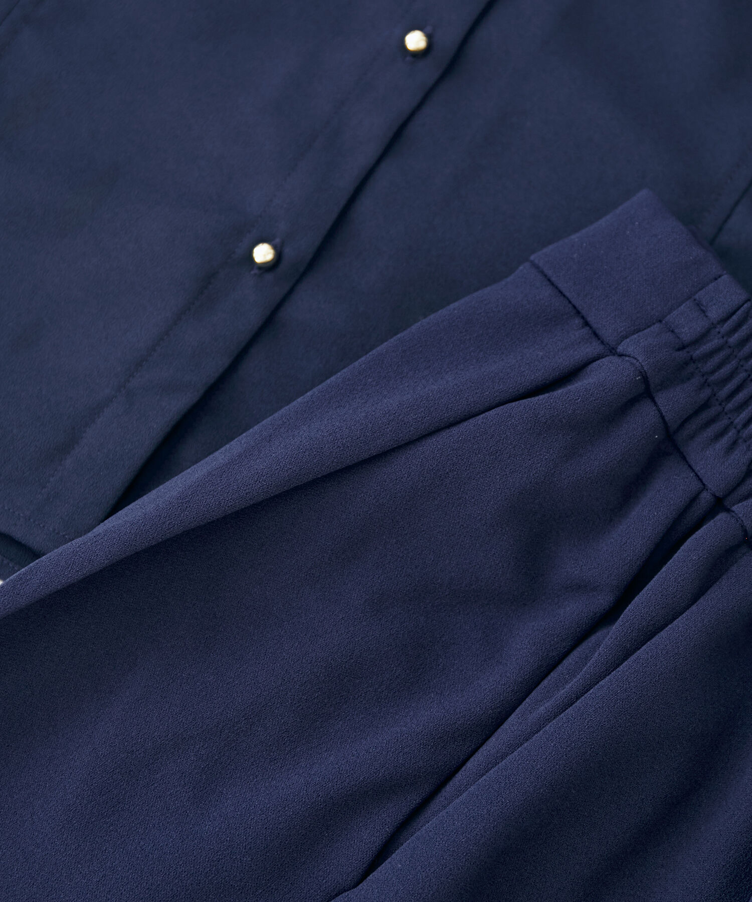 vis-a-vis「【WEB限定】【SET】キラッと釦ブラウス＆テーパードパンツセット【sustainable】」|シャツ・ブラウス|