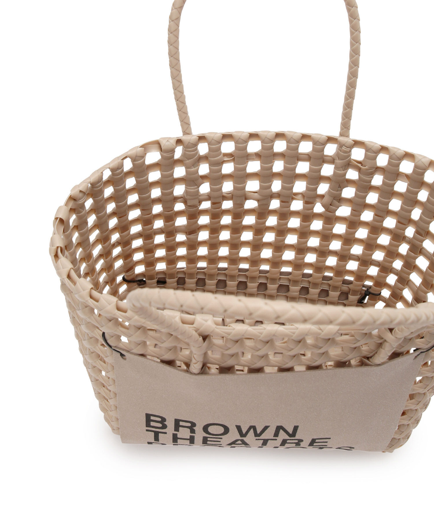 VIS「【BROWN THEATRE PRODUCTS】ロゴラベルバスケットバッグ」|かごバッグ|