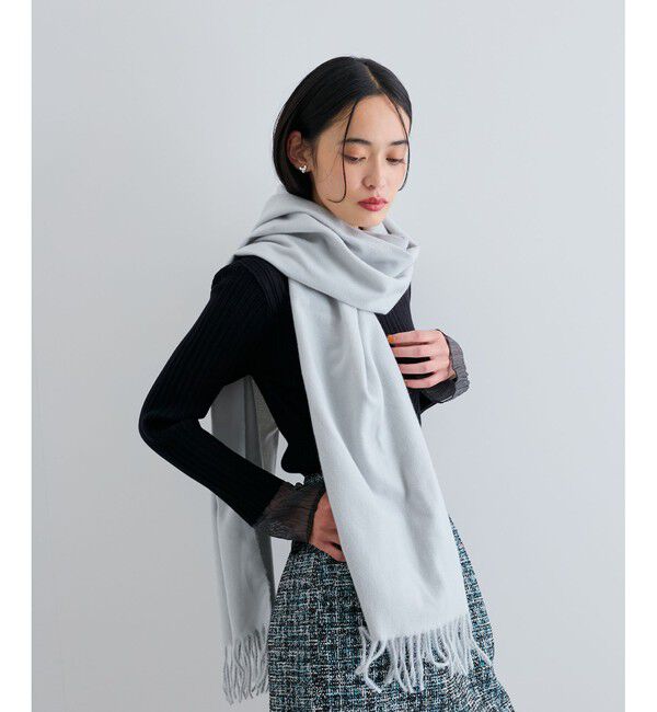 VIS「【リサイクルポリ】なめらかタッチ無地マフラー」|マフラー|