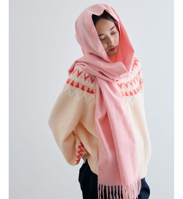 VIS「【リサイクルポリ】なめらかタッチ無地マフラー」|マフラー|