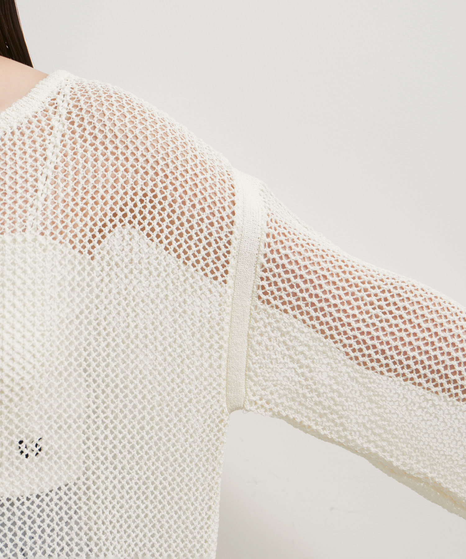 VIS「【洗える】メッシュサマーニット」|ニット・セーター|