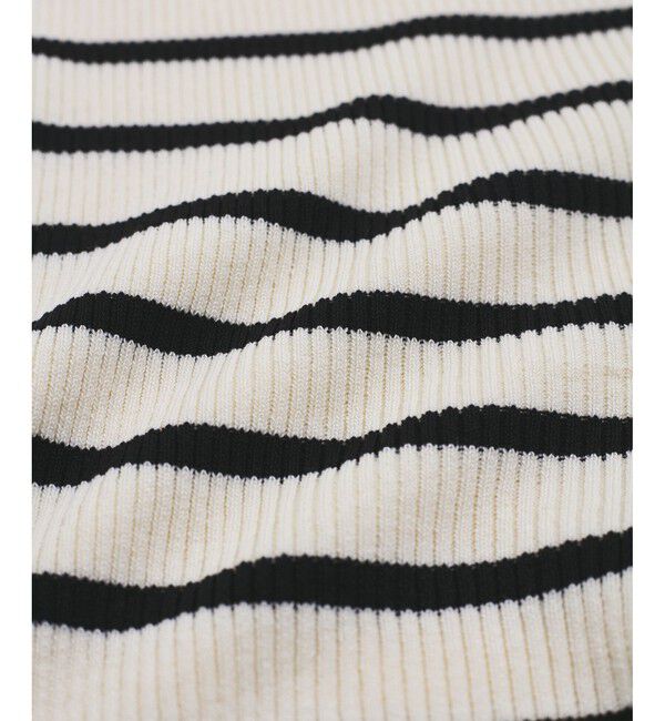 VIS「ワイドスクエアネックニット」|ニット・セーター|