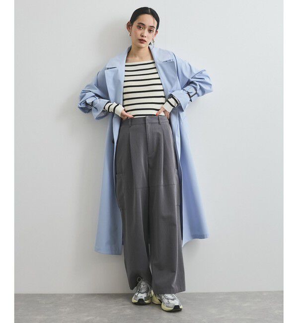 VIS「ワイドスクエアネックニット」|ニット・セーター|