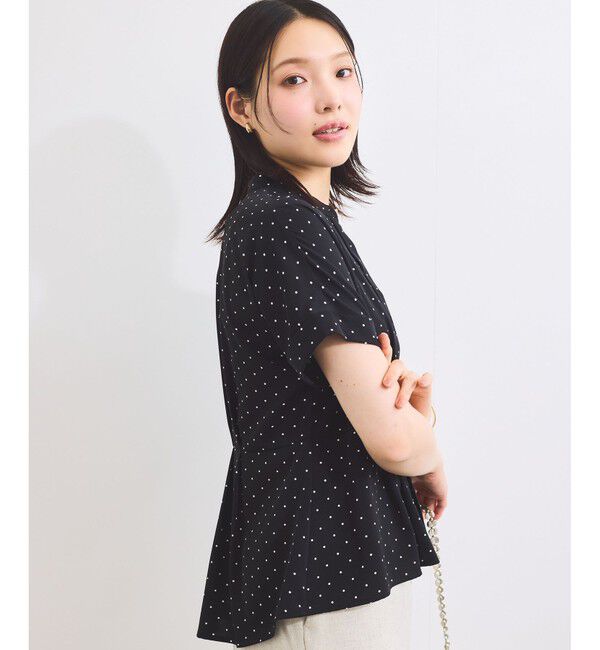 VIS「【接触冷感】ウエストタックブラウス」|シャツ・ブラウス|