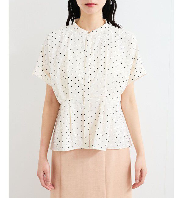 VIS「【接触冷感】ウエストタックブラウス」|シャツ・ブラウス|