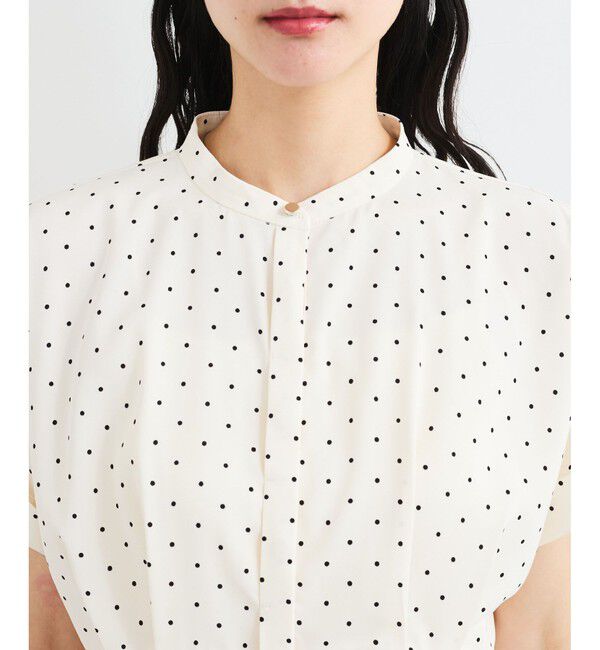 VIS「【接触冷感】ウエストタックブラウス」|シャツ・ブラウス|