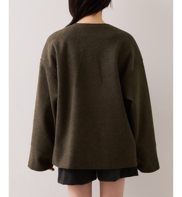 VIS「【WEB限定】ボアポケットノーカラーコート」|その他|