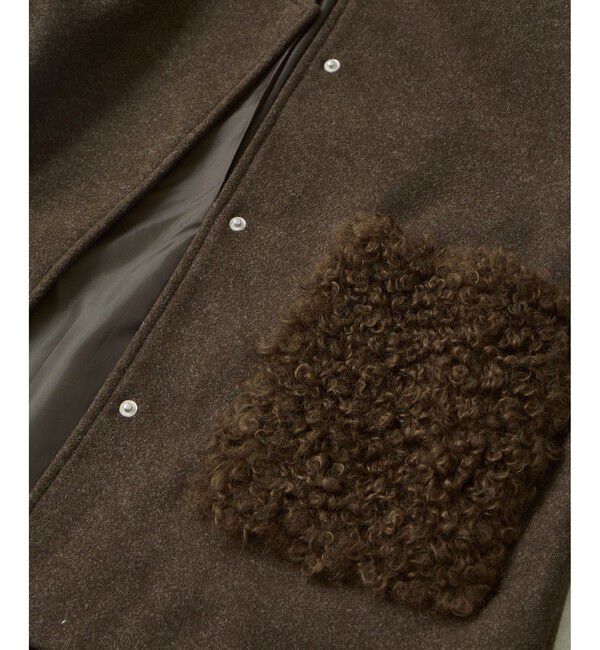 VIS「【WEB限定】ボアポケットノーカラーコート」|その他|