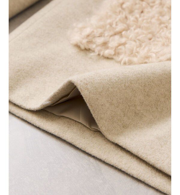 VIS「【WEB限定】ボアポケットノーカラーコート」|その他|