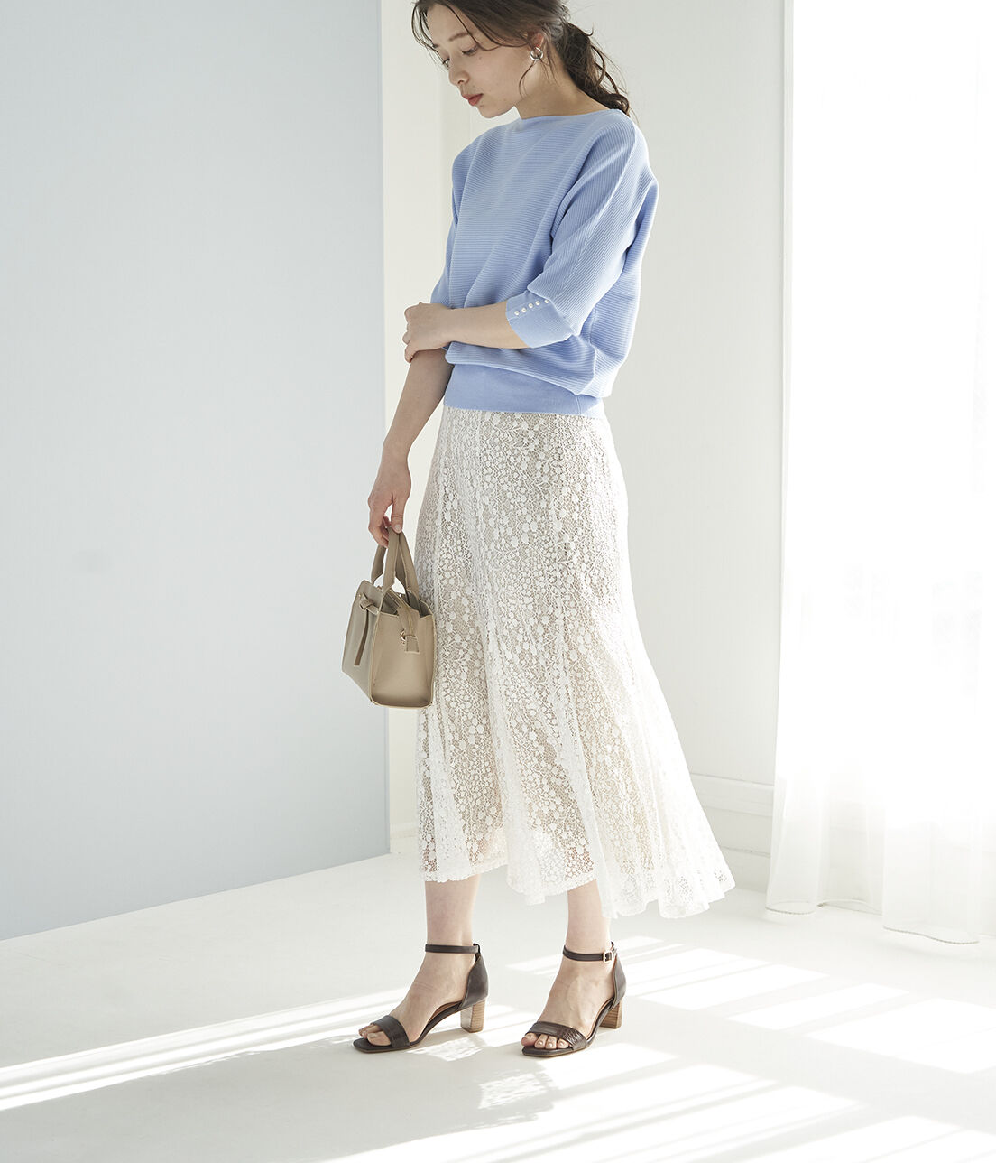 Rope&rsquo;Picnic「レースマーメイドスカート」|スカート|