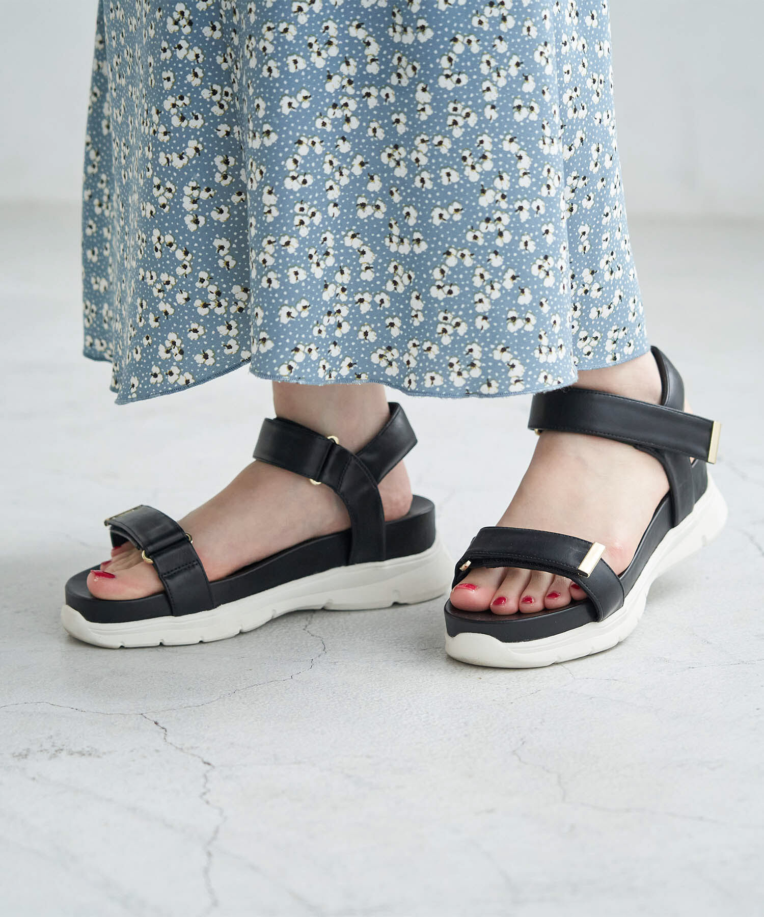 ROPE PICNIC PASSAGE「ワニカンベルクロスニーカーサンダル」|サンダル|