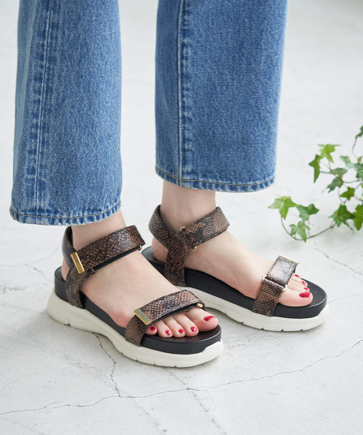 ROPE PICNIC PASSAGE「ワニカンベルクロスニーカーサンダル」|サンダル|