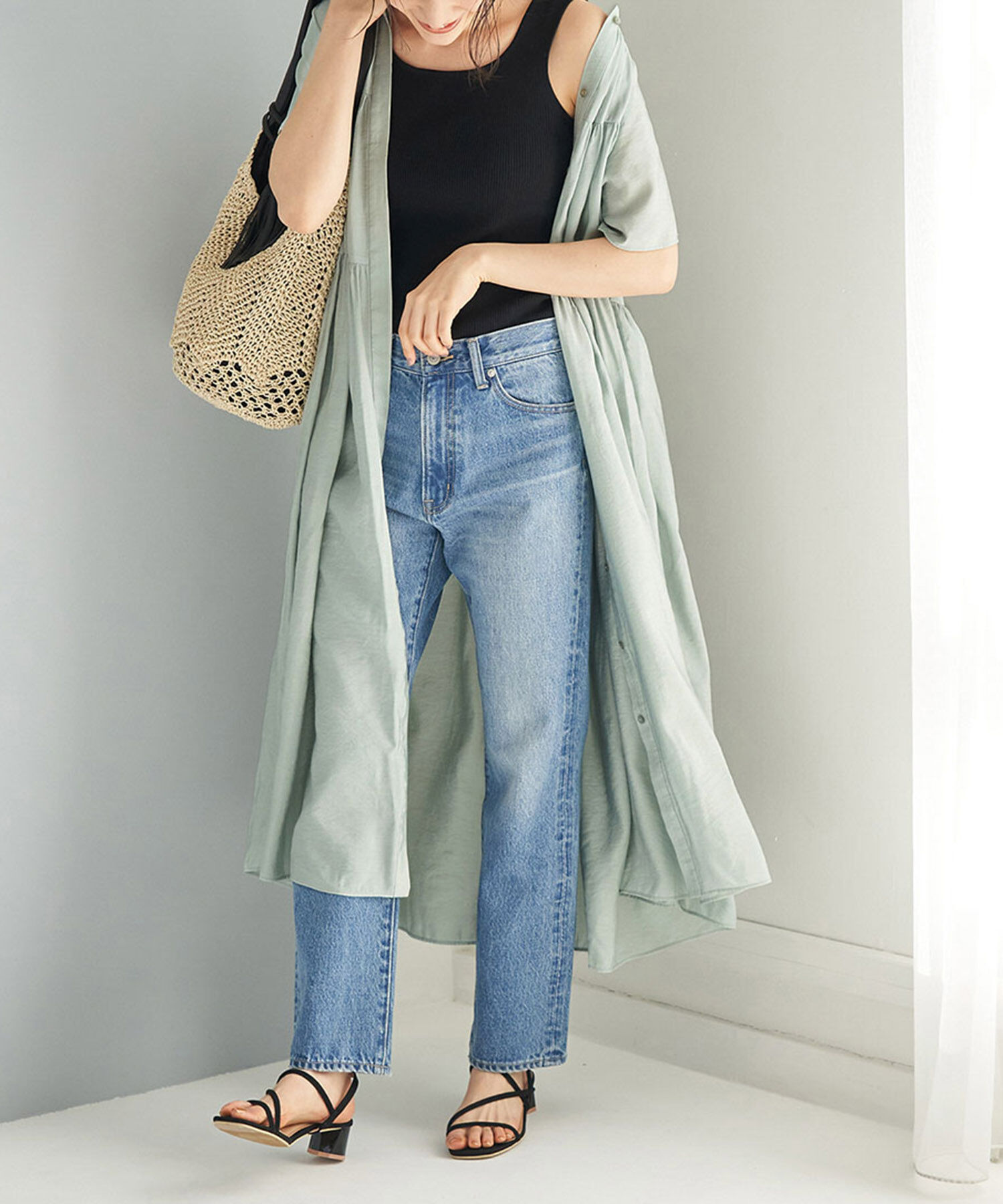 Rope&rsquo;Picnic「【emur】ティアードギャザーシャツワンピース」|その他|