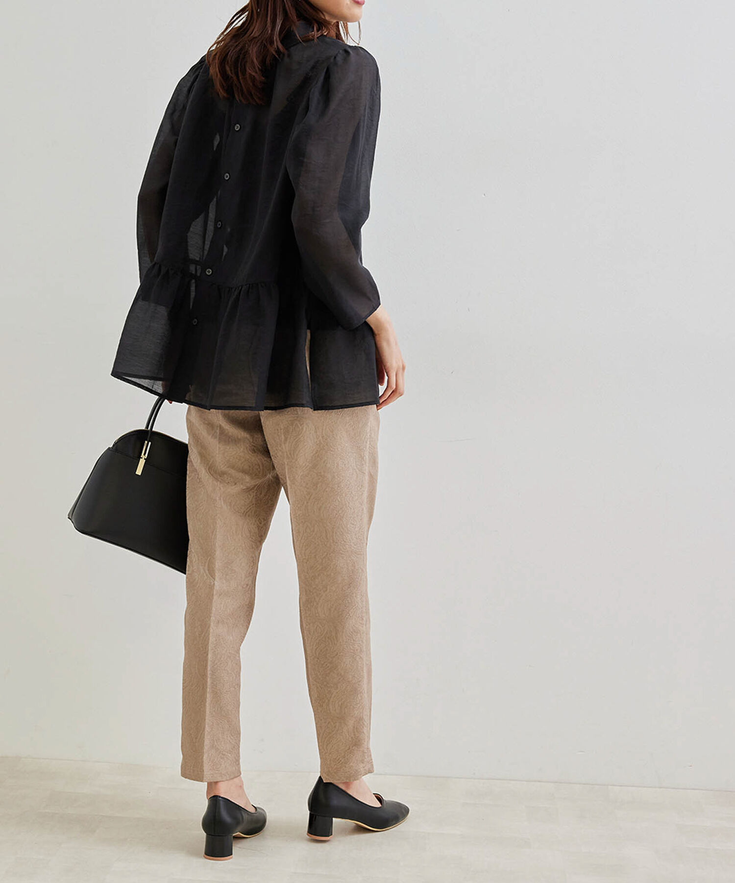 Rope&rsquo;Picnic「【2WAY】ボリュームスリーブシアーブラウス」|シャツ・ブラウス|