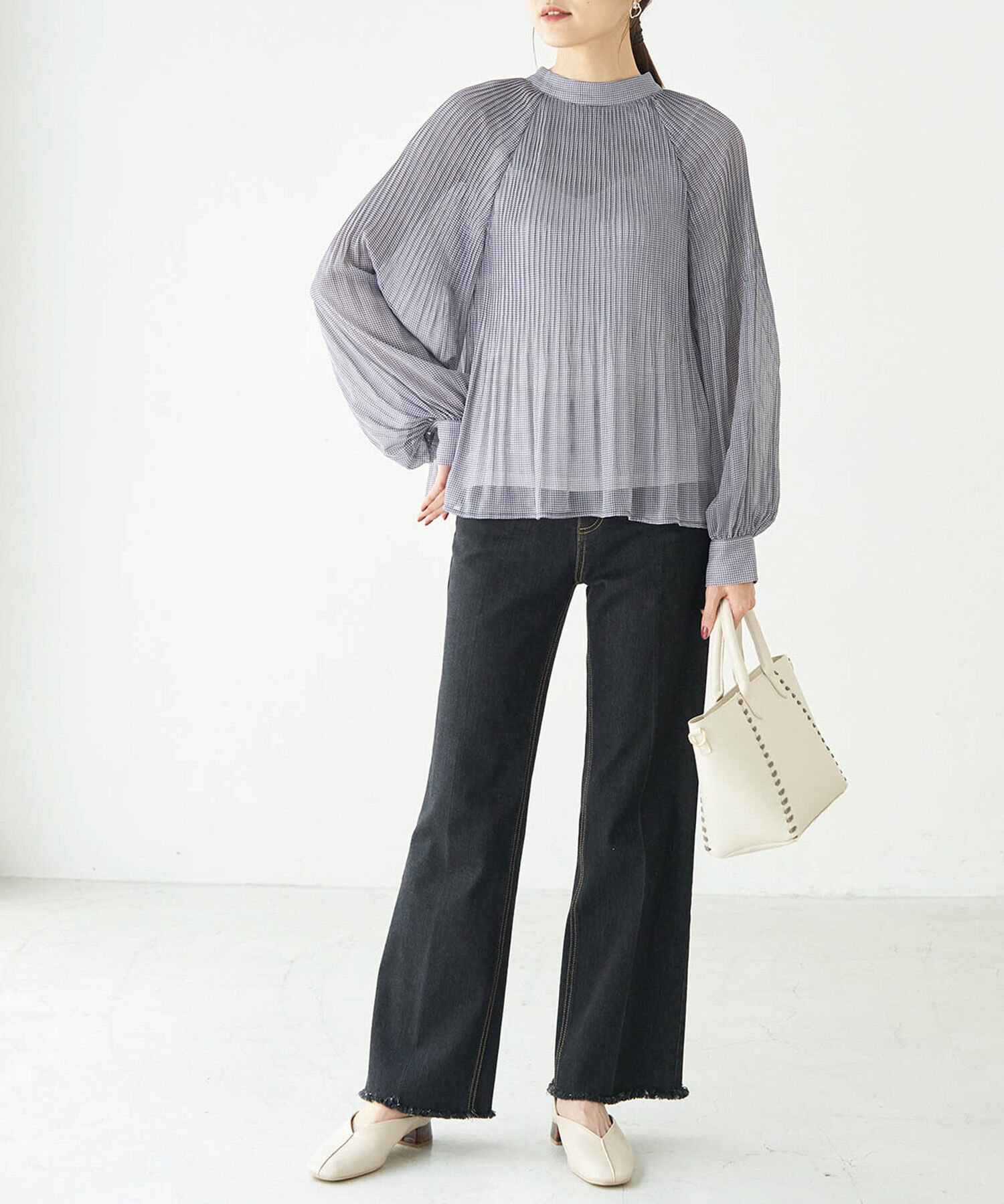 Rope&rsquo;Picnic「【セットアップ対応】ガンクラブチェックブラウス」|シャツ・ブラウス|