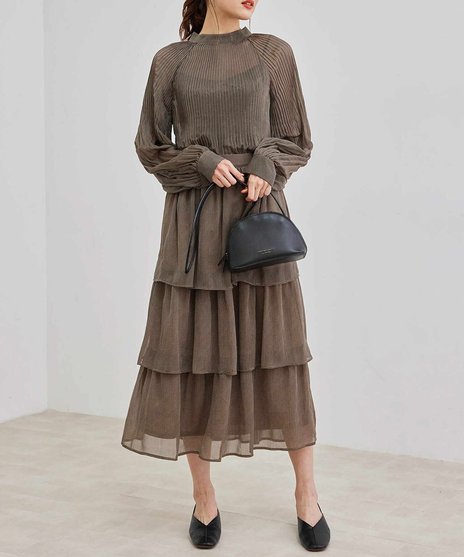 Rope&rsquo;Picnic「【セットアップ対応】ガンクラブチェックブラウス」|シャツ・ブラウス|