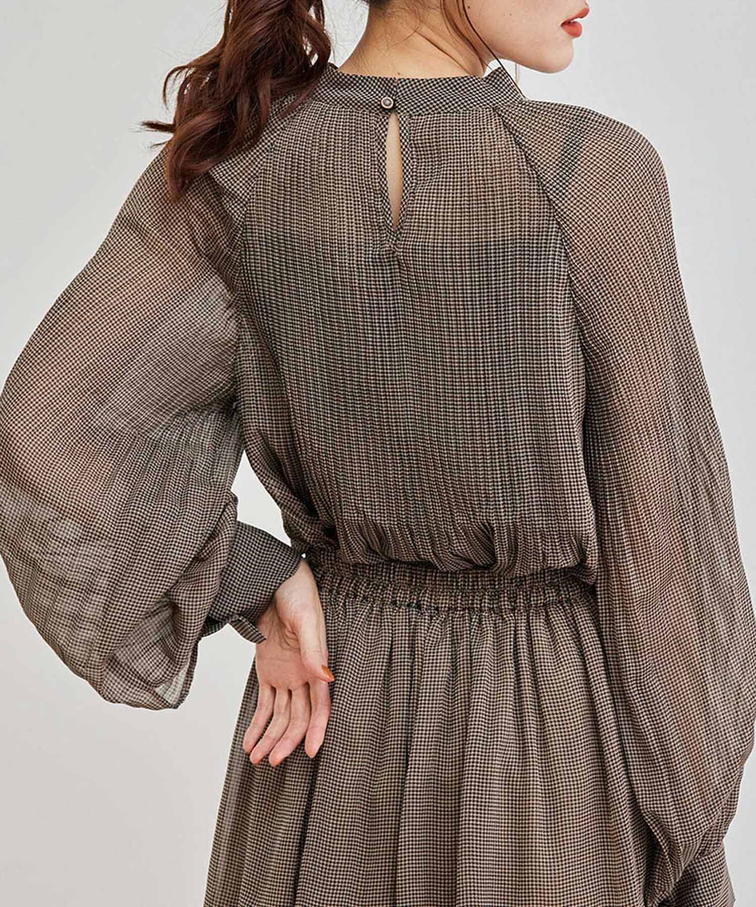 Rope&rsquo;Picnic「【セットアップ対応】ガンクラブチェックブラウス」|シャツ・ブラウス|