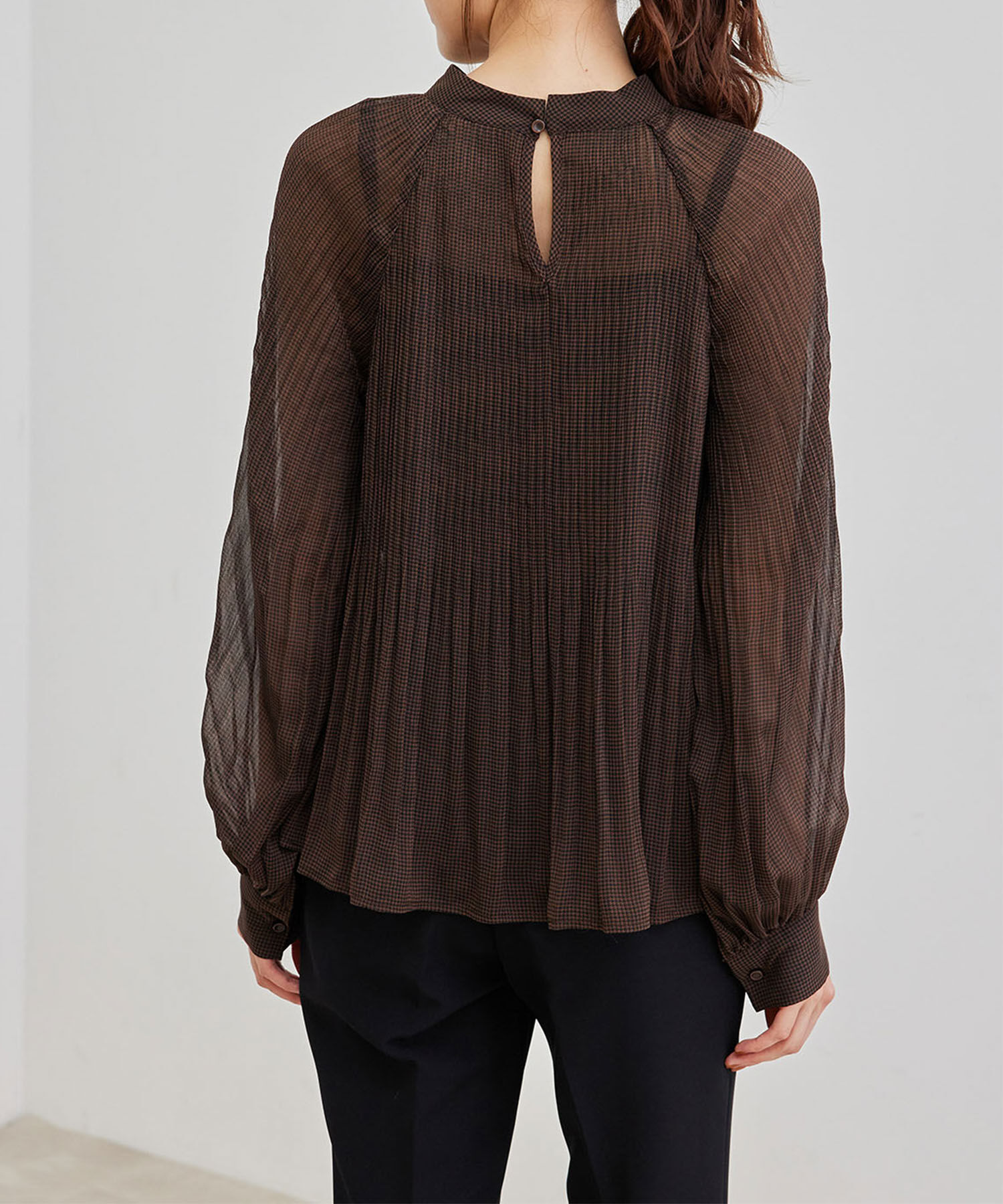 Rope&rsquo;Picnic「【セットアップ対応】ガンクラブチェックブラウス」|シャツ・ブラウス|