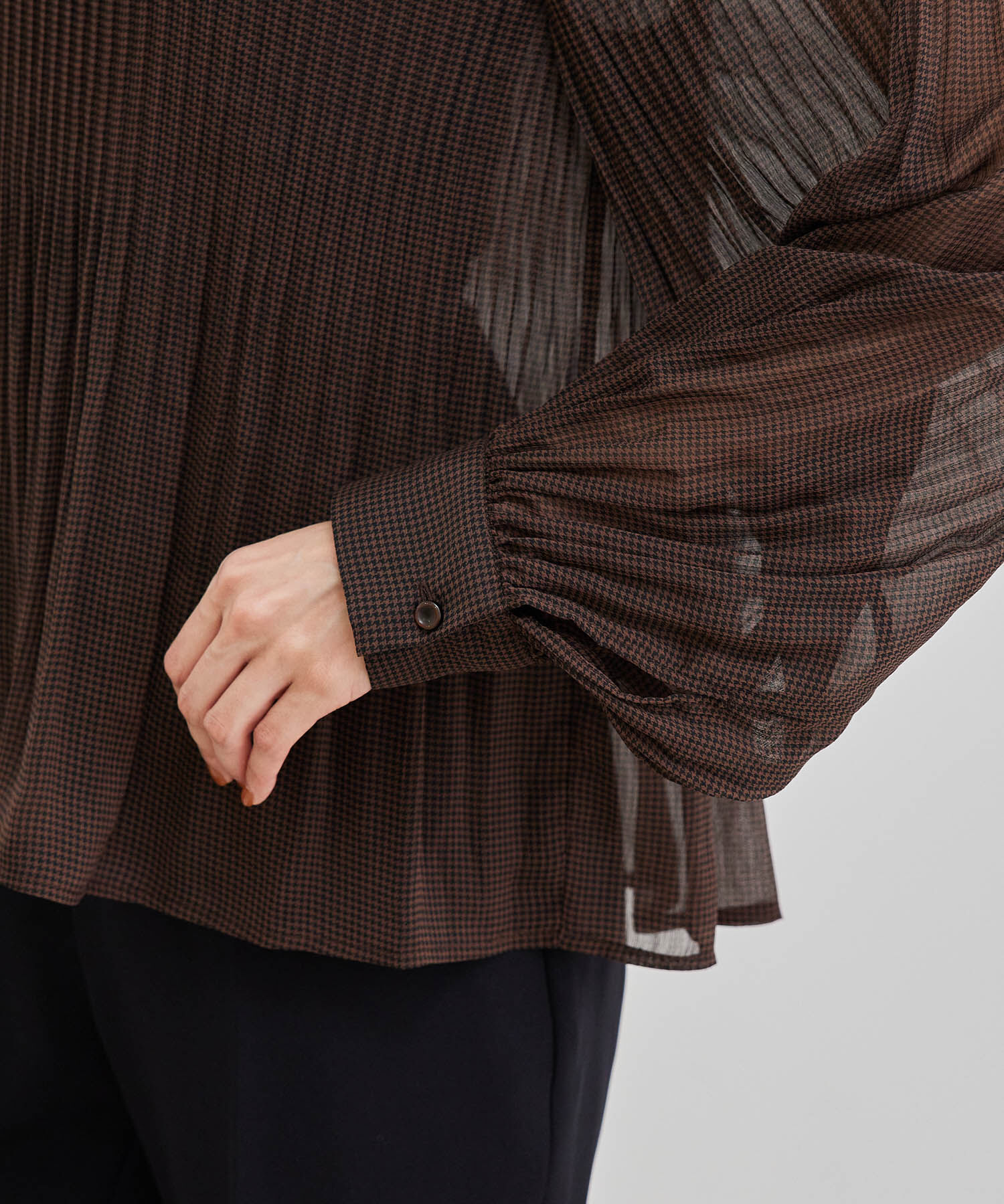 Rope&rsquo;Picnic「【セットアップ対応】ガンクラブチェックブラウス」|シャツ・ブラウス|