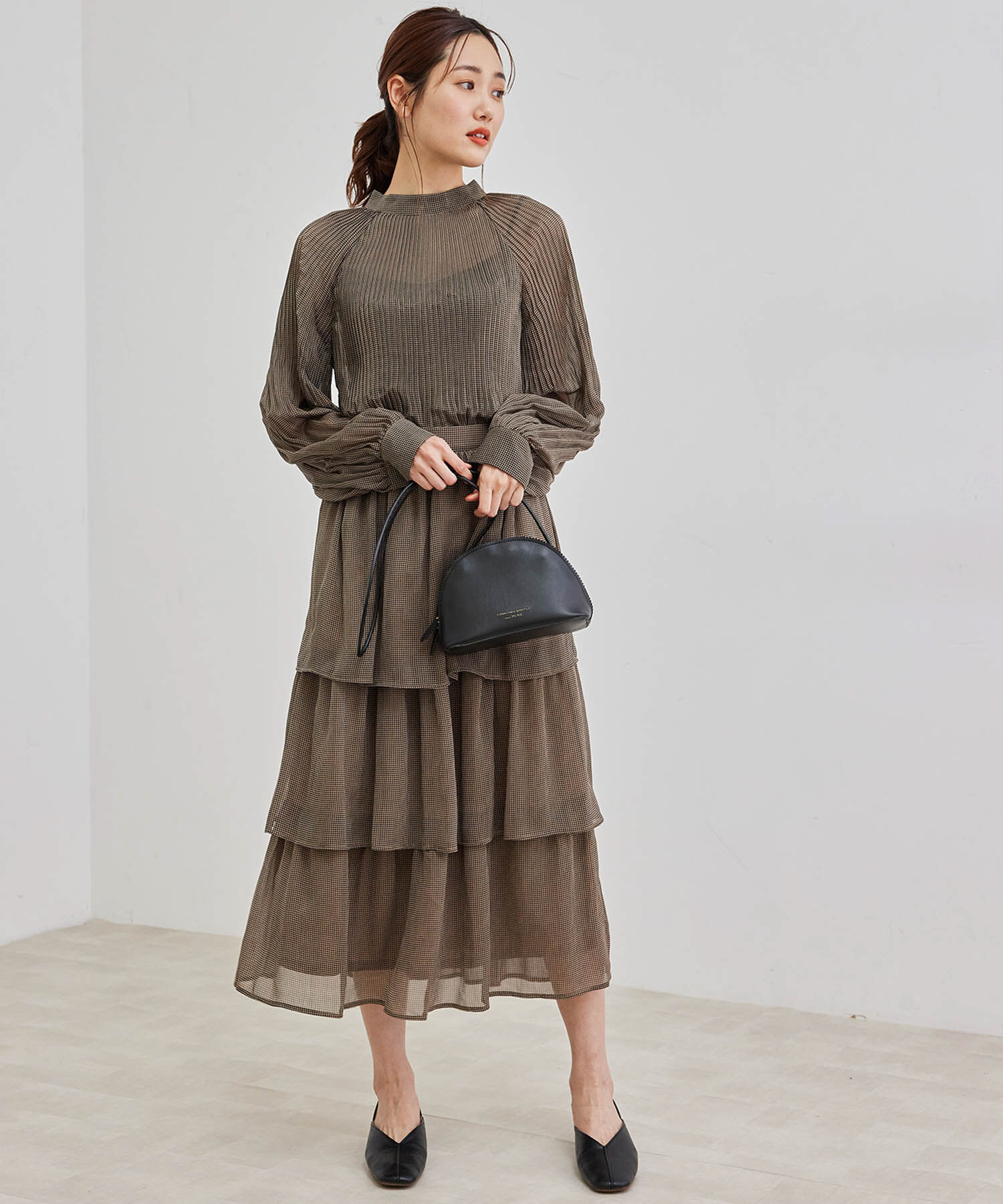 Rope&rsquo;Picnic「【セットアップ対応】ガンクラブチェックブラウス」|シャツ・ブラウス|