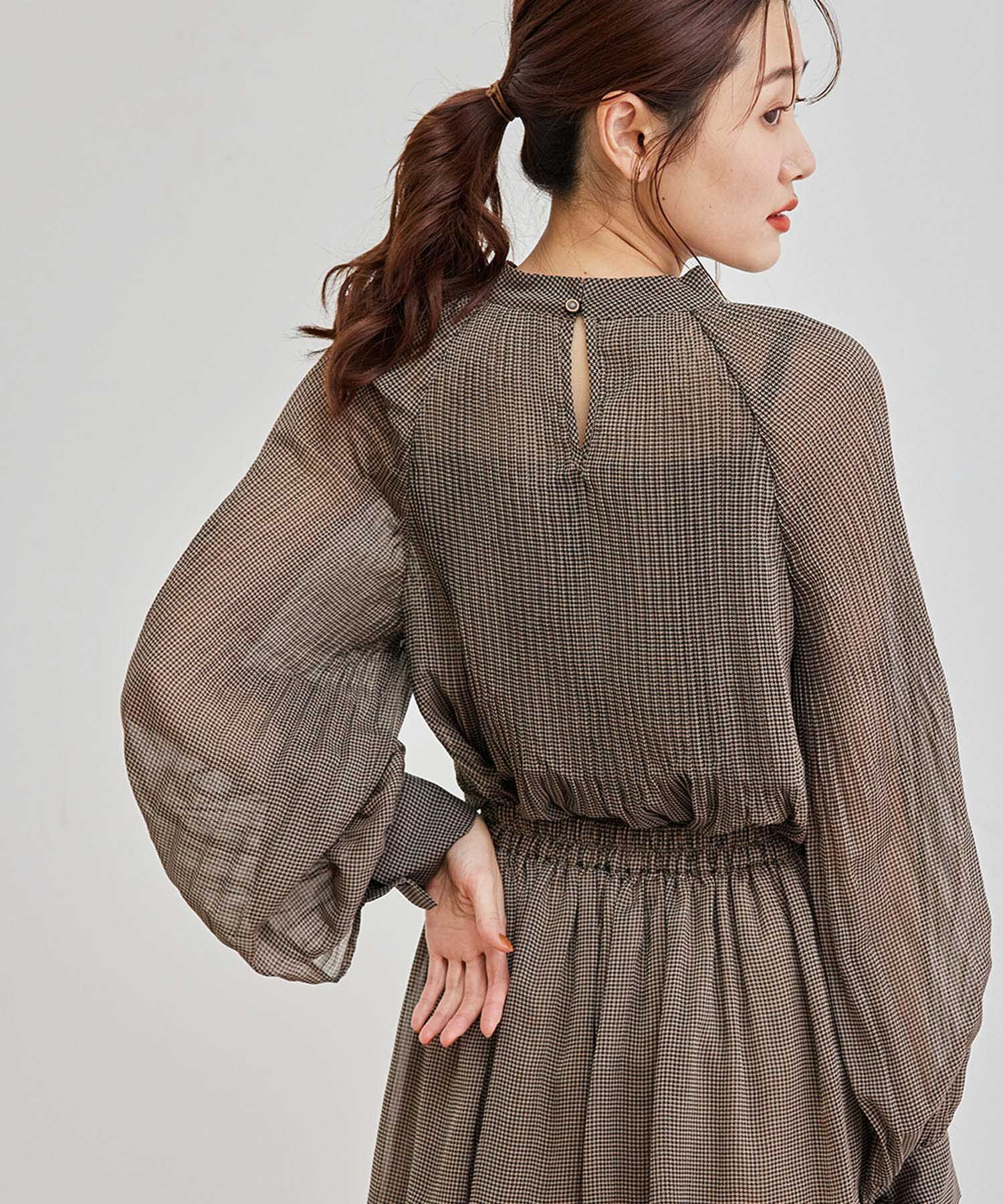 Rope&rsquo;Picnic「【セットアップ対応】ガンクラブチェックブラウス」|シャツ・ブラウス|