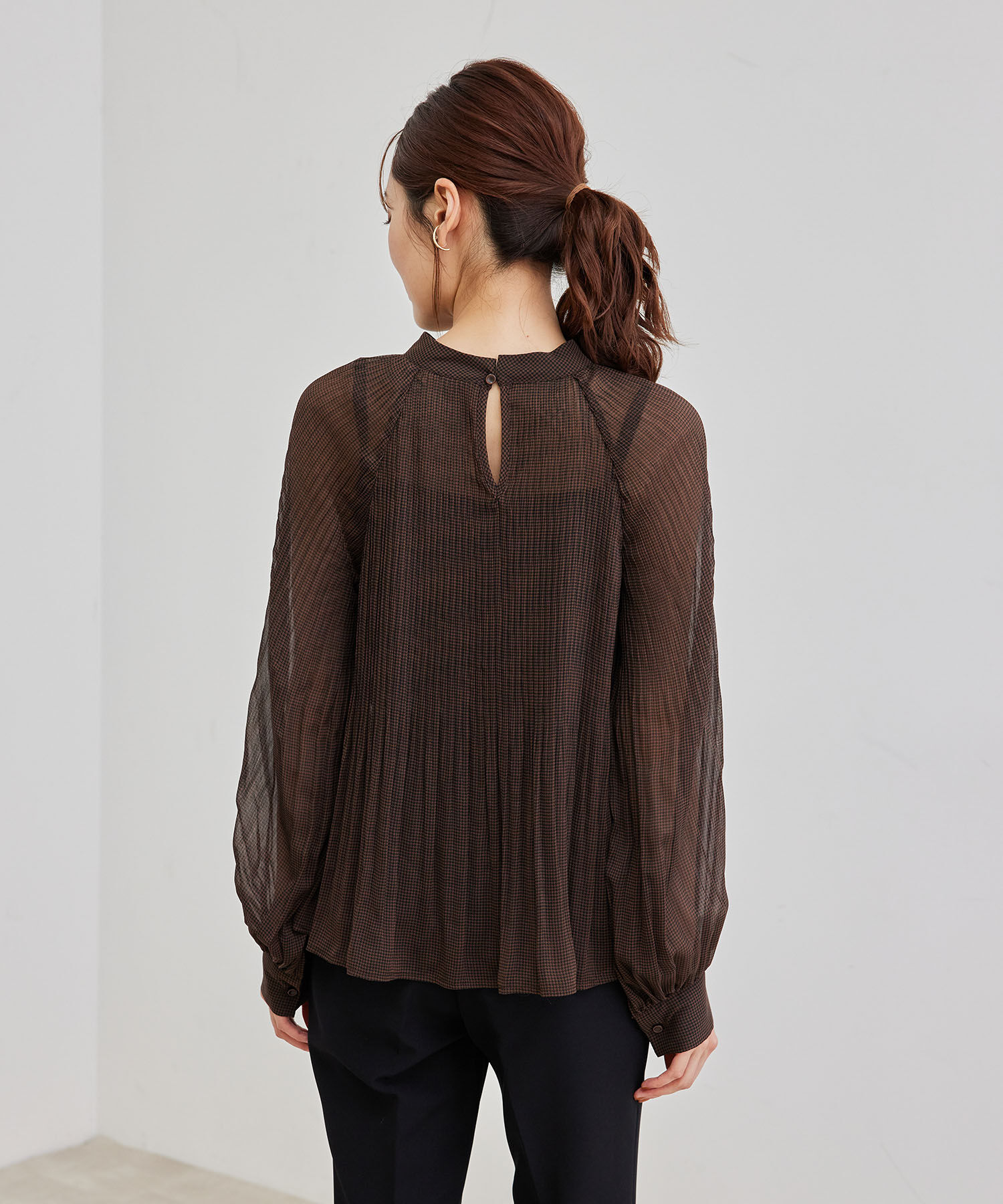 Rope&rsquo;Picnic「【セットアップ対応】ガンクラブチェックブラウス」|シャツ・ブラウス|