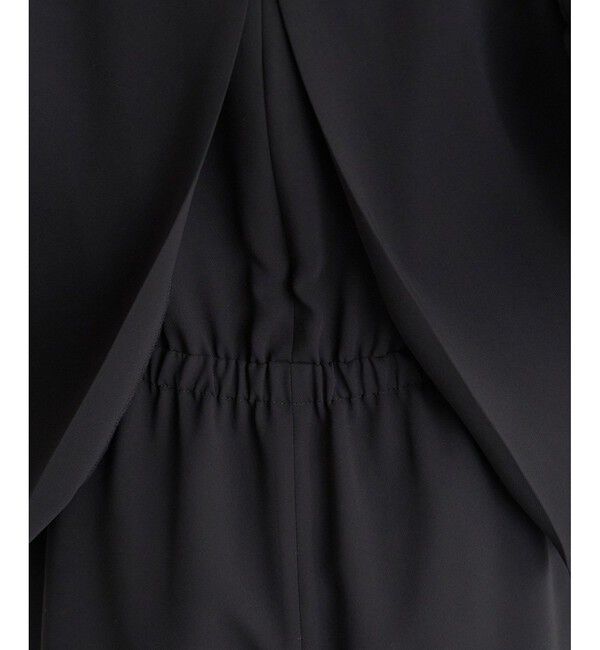 Rope&rsquo;Picnic「Black Formal　ブラウスレイヤード風オールインワン」|オールインワン|