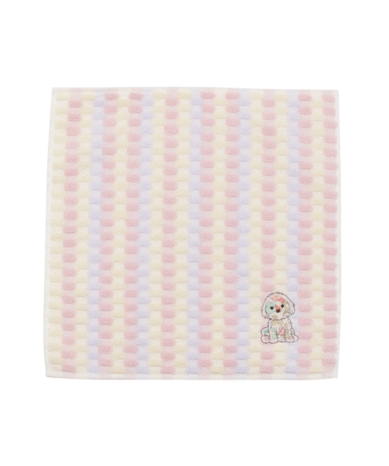 ROPE PICNIC PASSAGE「【LIBERTY ART FABRICS】ミニタオル犬」|ハンカチ|ピンク(63)