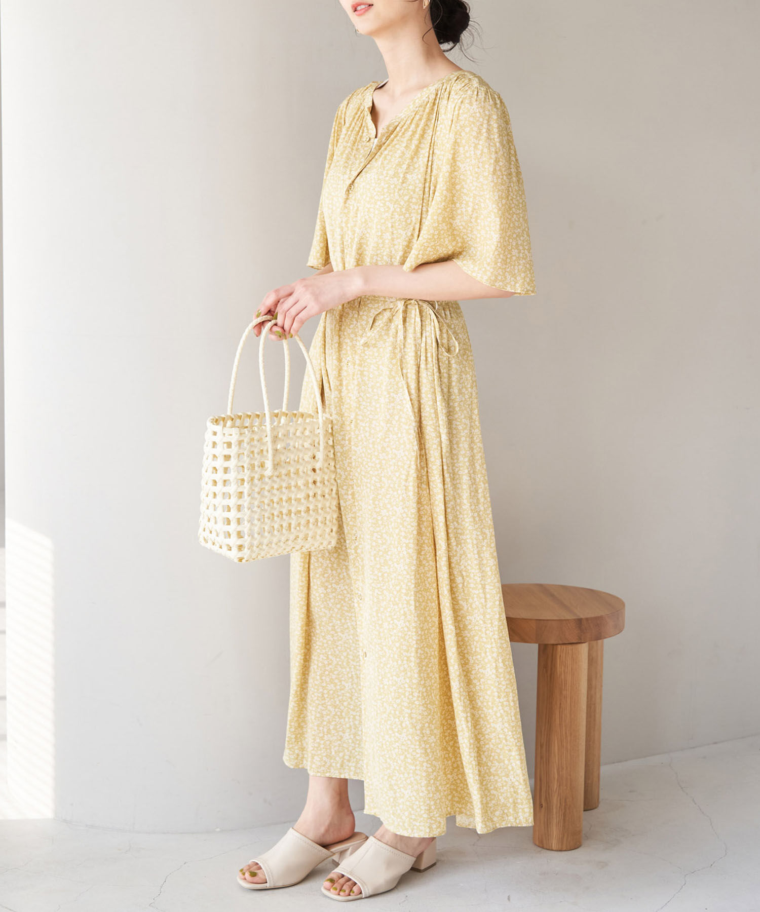 Rope&rsquo;Picnic「2WAY/ギャザーワンピース」|ワンピース|