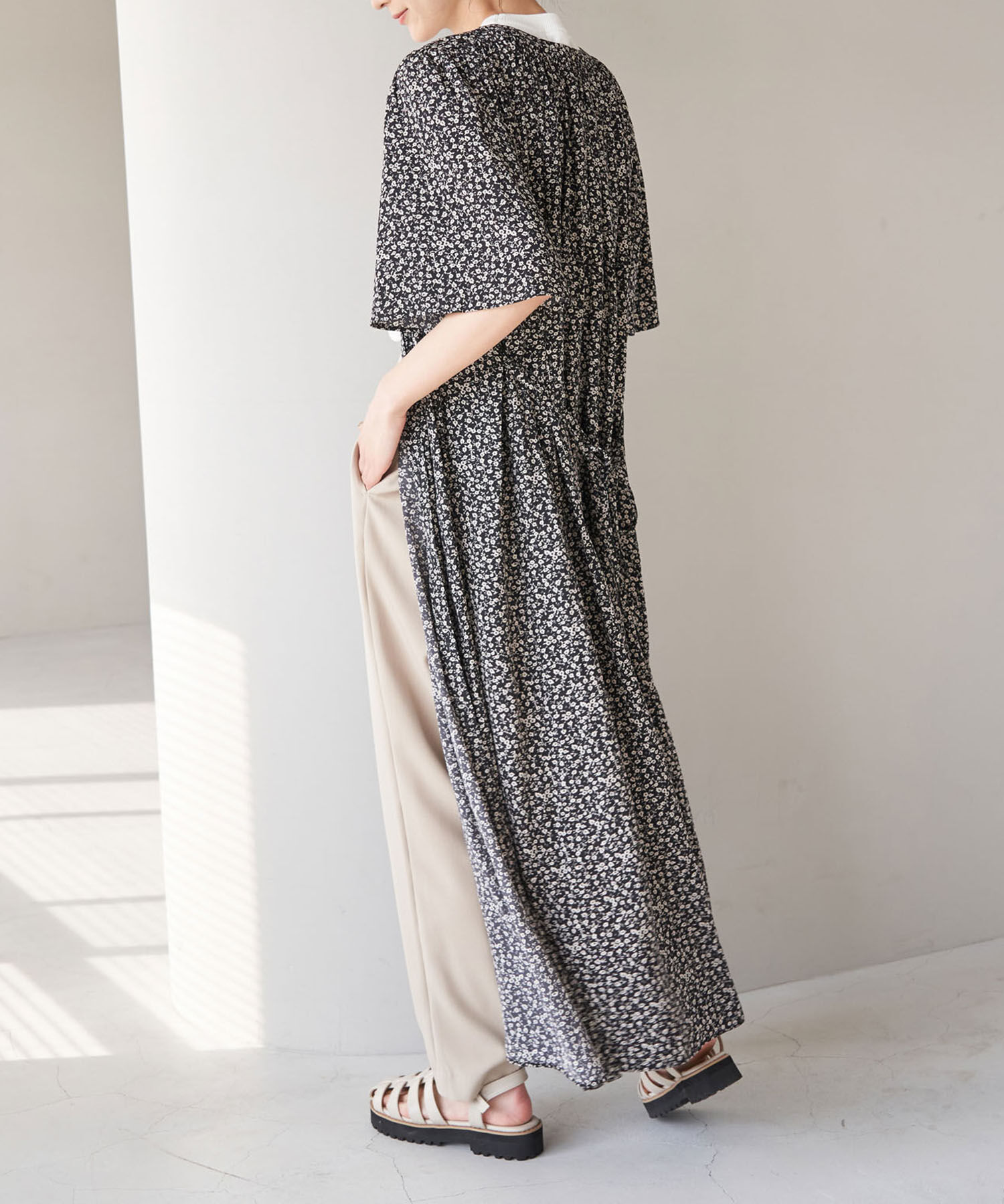 Rope&rsquo;Picnic「2WAY/ギャザーワンピース」|ワンピース|