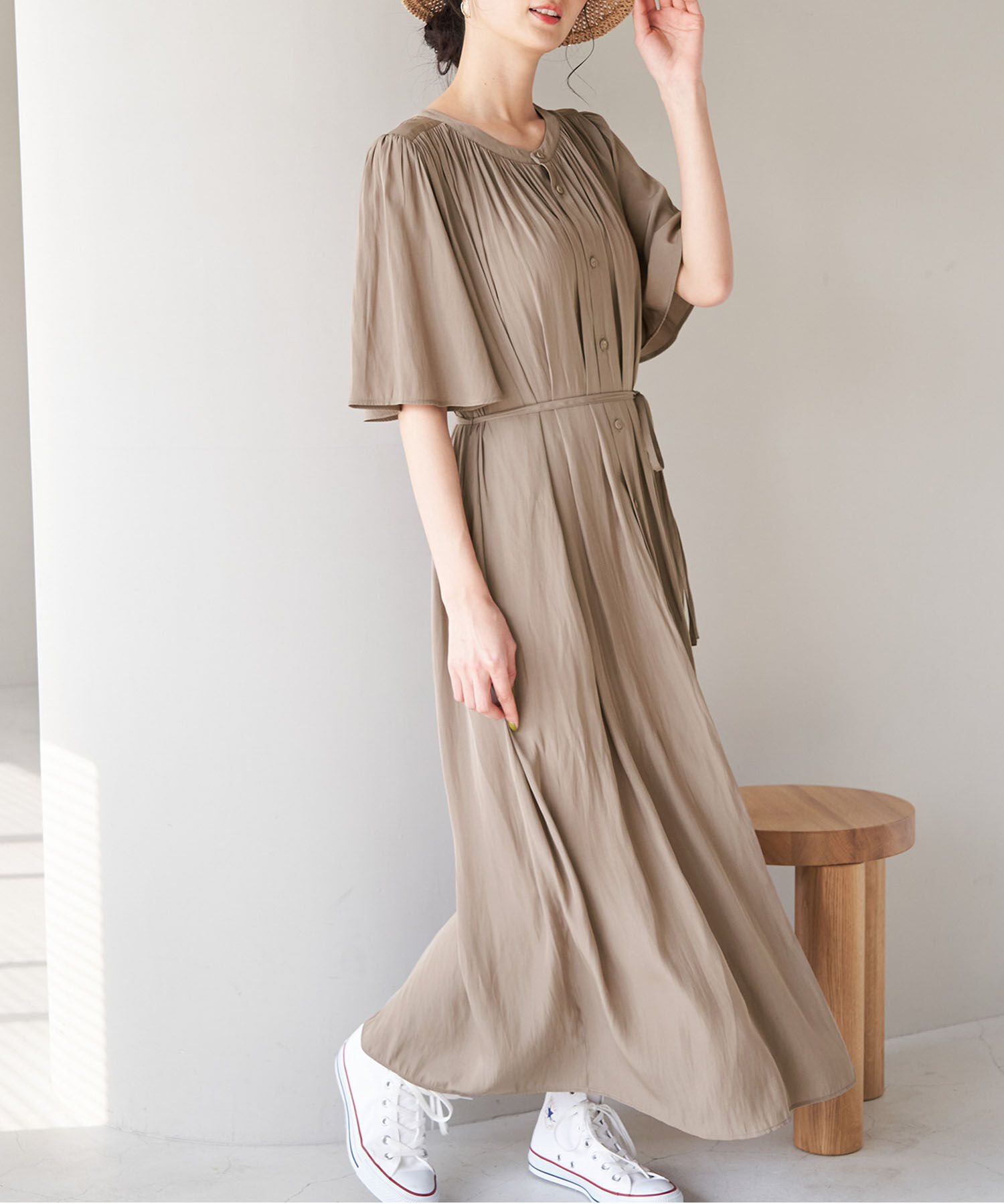 Rope&rsquo;Picnic「2WAY/ギャザーワンピース」|ワンピース|