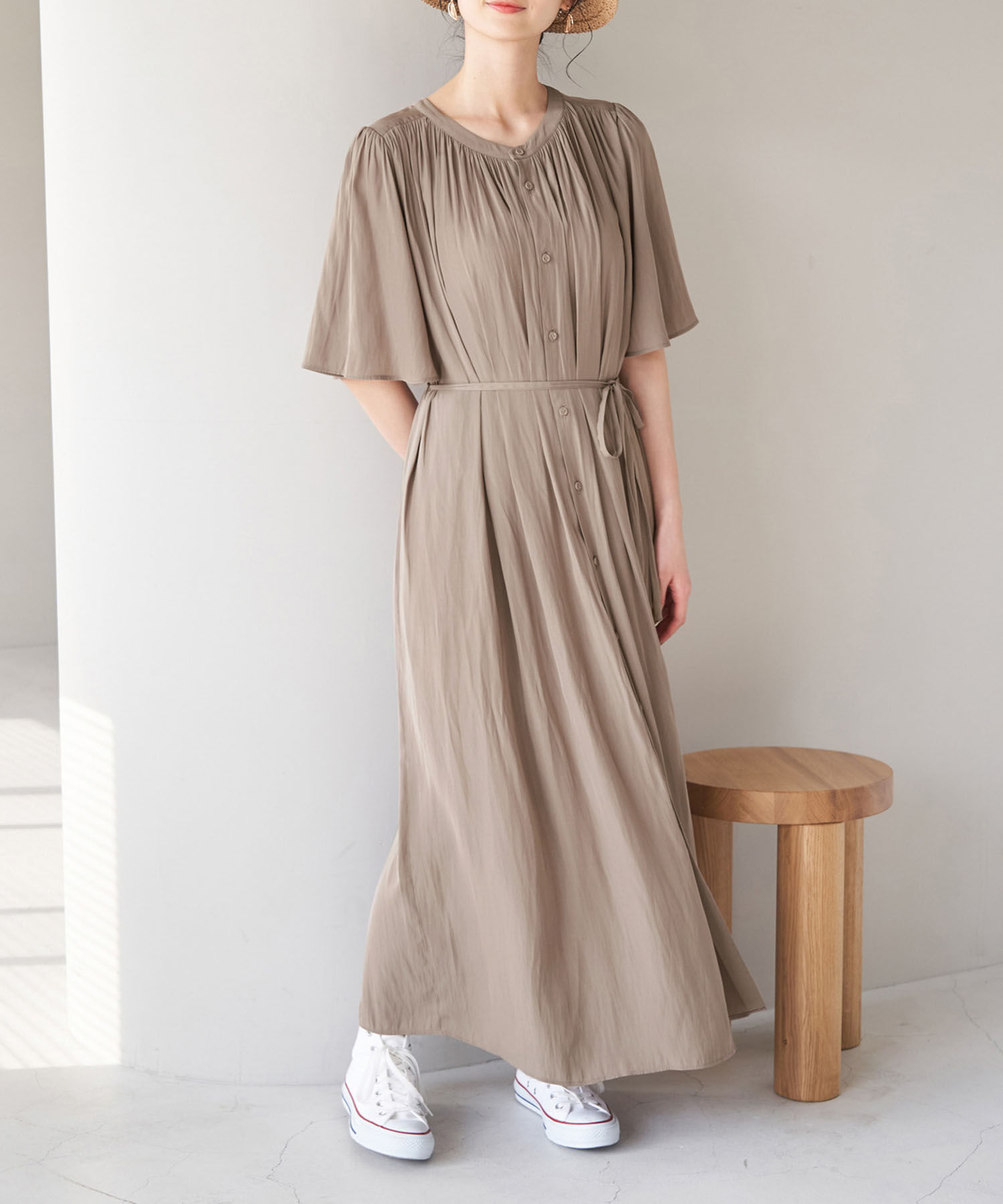 Rope&rsquo;Picnic「2WAY/ギャザーワンピース」|ワンピース|