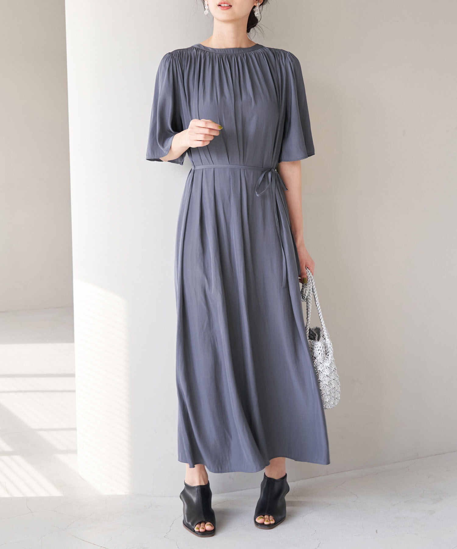 Rope&rsquo;Picnic「2WAY/ギャザーワンピース」|ワンピース|