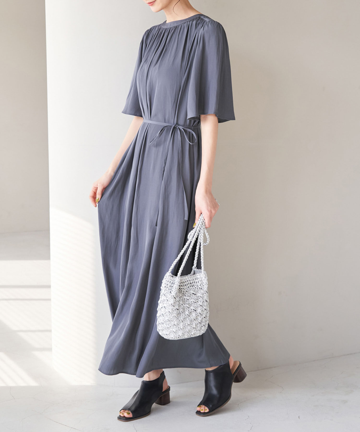 Rope&rsquo;Picnic「2WAY/ギャザーワンピース」|ワンピース|