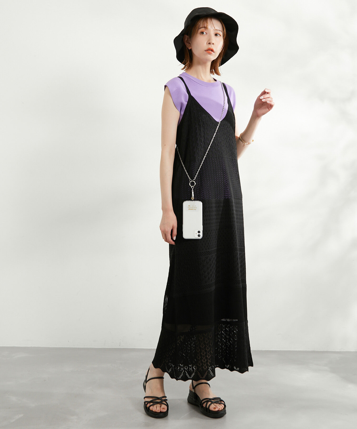 Rope&rsquo;Picnic「【一部店舗限定】レース編みニットワンピース」|ワンピース|