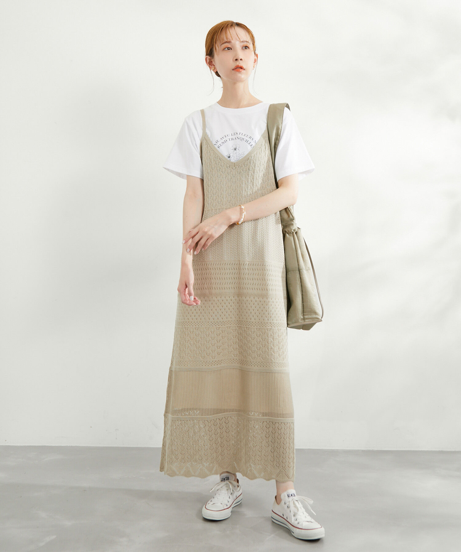 Rope&rsquo;Picnic「【一部店舗限定】レース編みニットワンピース」|ワンピース|