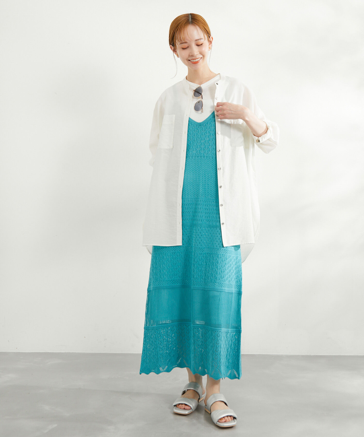 Rope&rsquo;Picnic「【一部店舗限定】レース編みニットワンピース」|ワンピース|