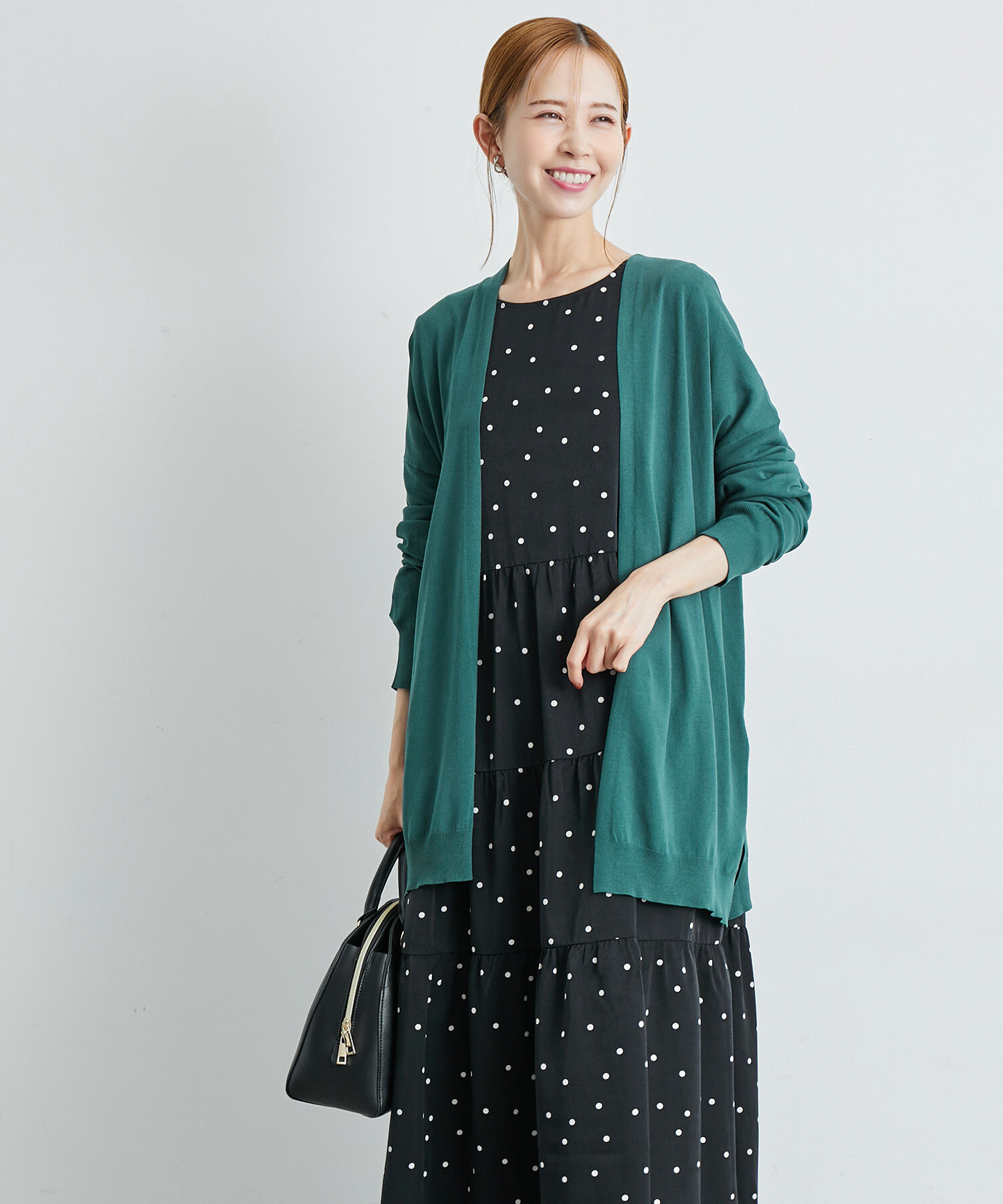 Rope&rsquo;Picnic「UVカット・接触冷感・洗える/Aラインカーディガン」|カーディガン|