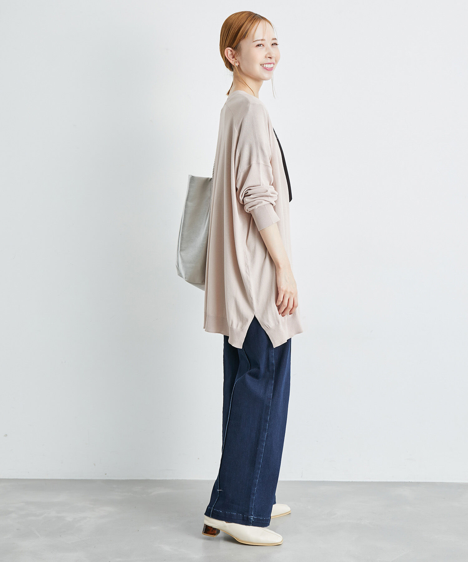 Rope&rsquo;Picnic「UVカット・接触冷感・洗える/Aラインカーディガン」|カーディガン|