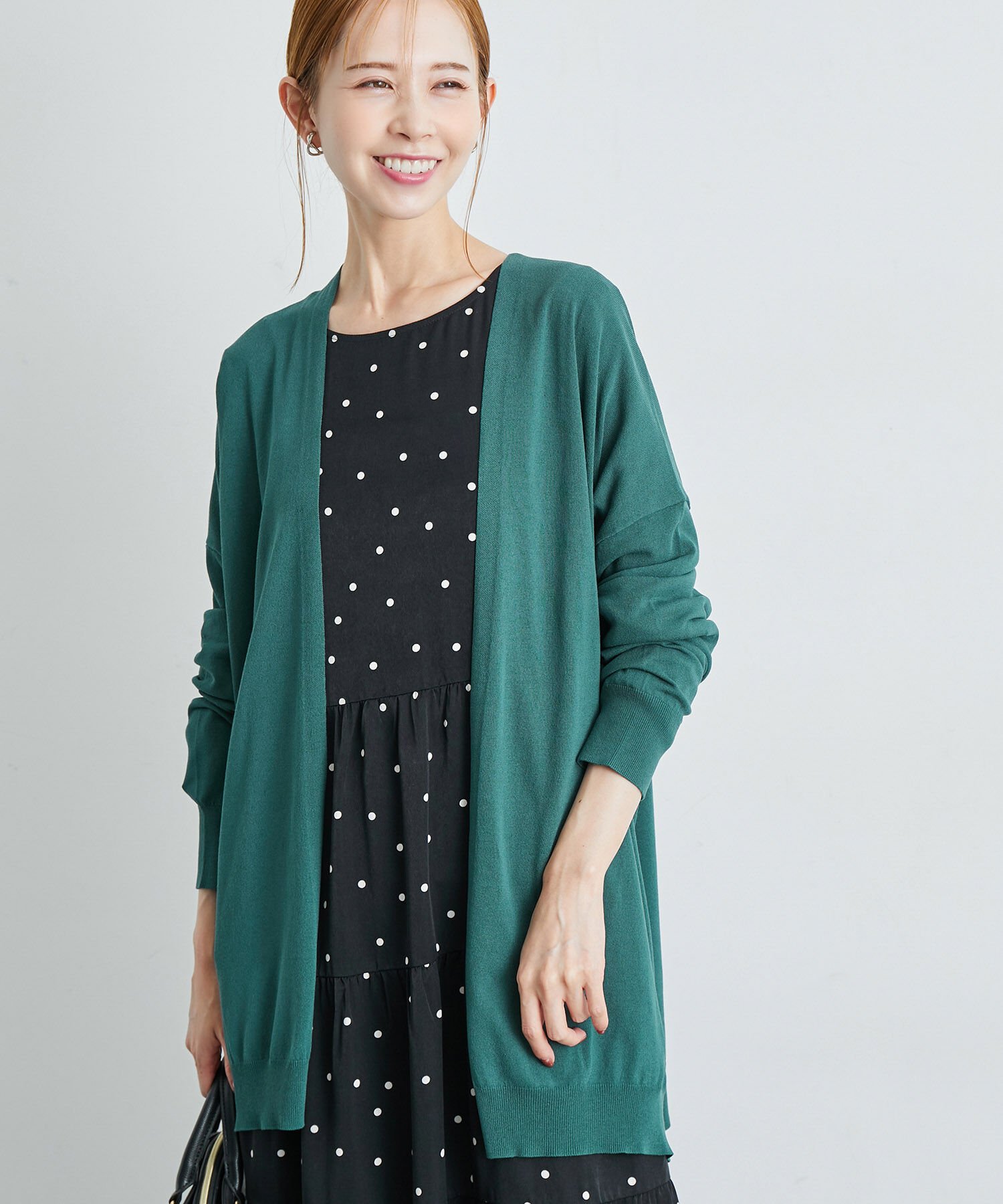 Rope&rsquo;Picnic「UVカット・接触冷感・洗える/Aラインカーディガン」|カーディガン|