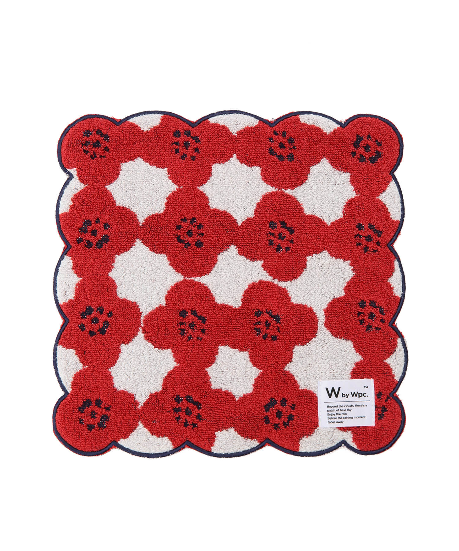 ROPE PICNIC PASSAGE「【Wpc.】スカラップハンドタオル」|ハンカチ|レッド系(61)