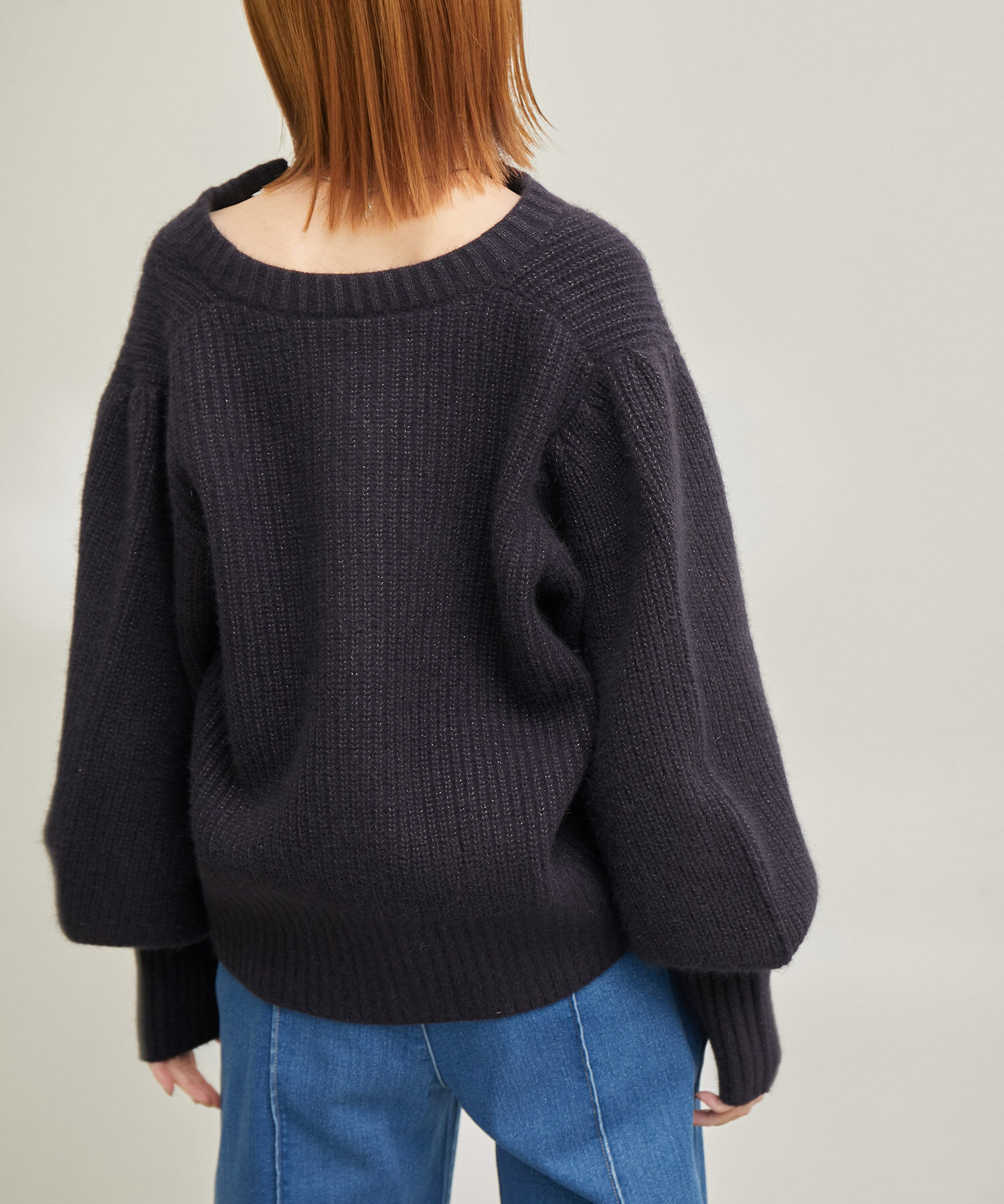 Rope&rsquo;Picnic「【emur/エミュール】FOX混アゼ編ボリューム袖カーディガン」|カーディガン|