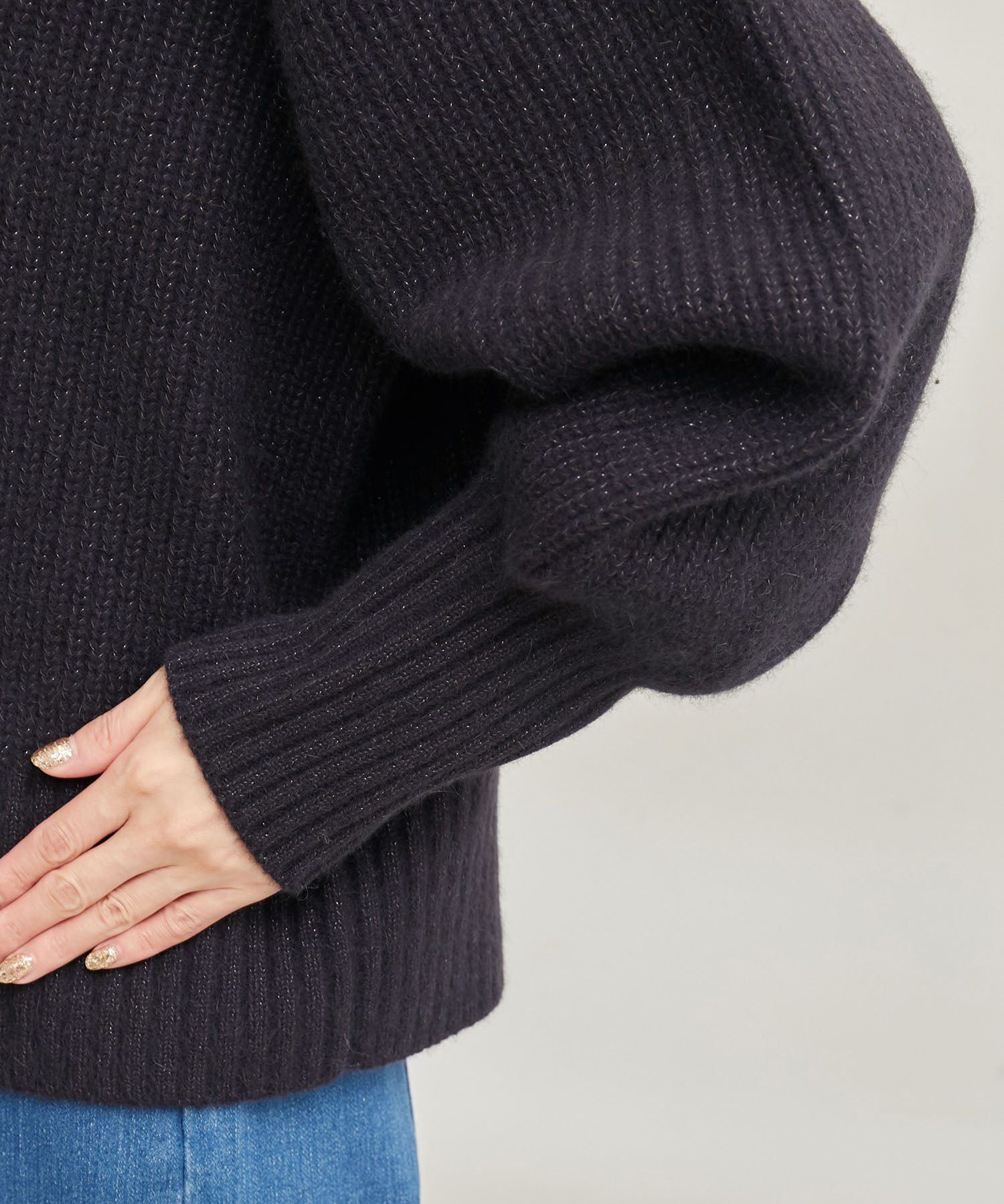 Rope&rsquo;Picnic「【emur/エミュール】FOX混アゼ編ボリューム袖カーディガン」|カーディガン|