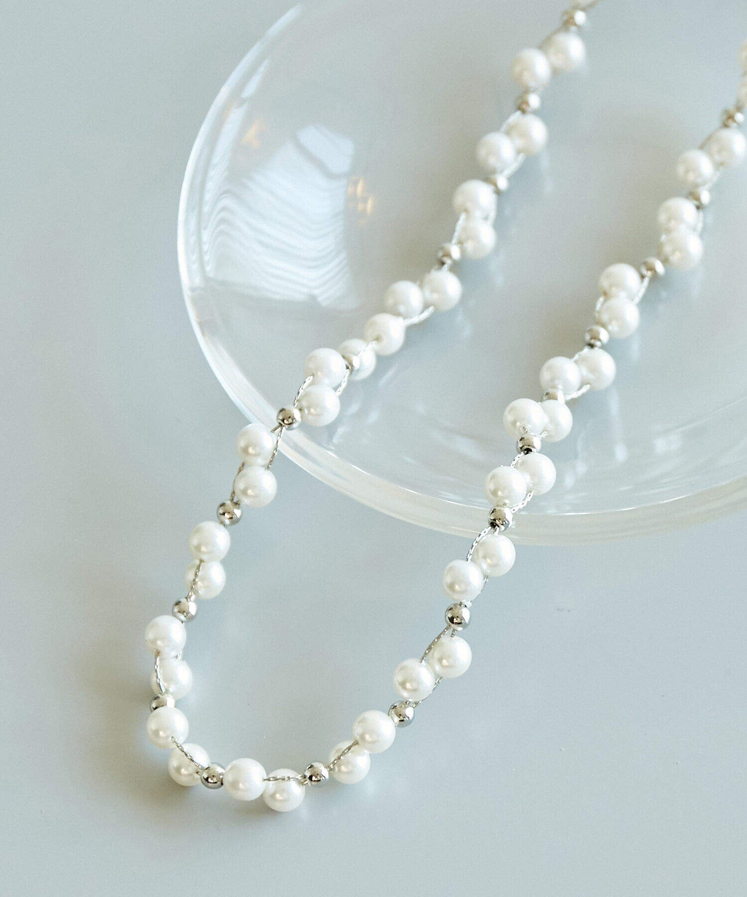 ROPE PICNIC PASSAGE「パールデザインショートネックレス」|ネックレス|シルバー(93)