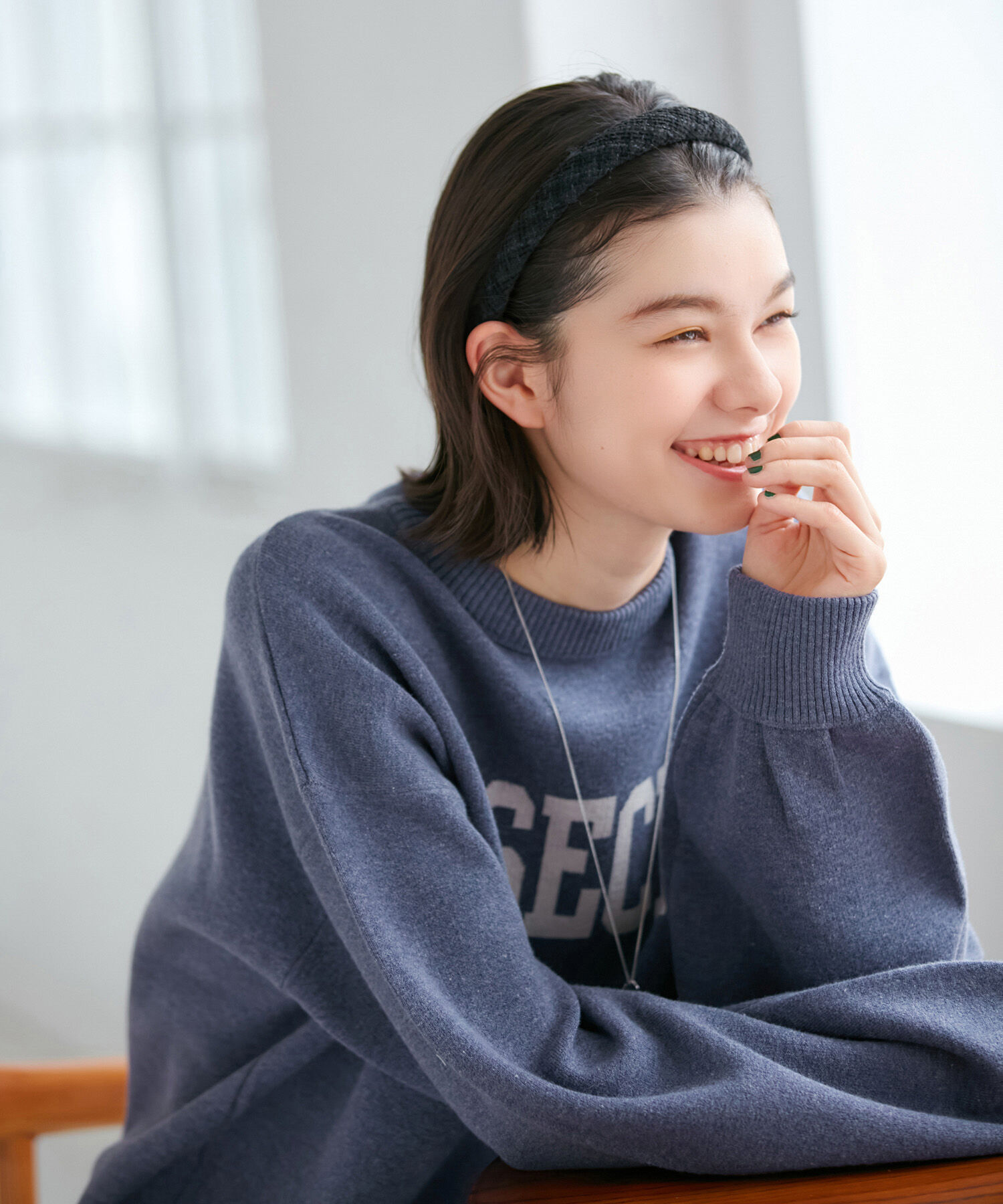 ROPE' PICNIC R「スウェットライクニットプルオーバー」|ニット・セーター|